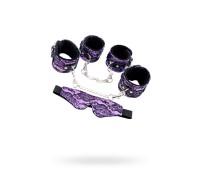 Кружевной набор TOYFA Marcus (наручники оковы и маска) пурпурный