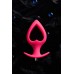Анальная вибровтулка-расширитель POPO Pleasure by TOYFA «Сердечко» силикон розовая 17 см Ø 7,5 с - фото 2