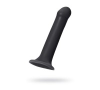 Ремневой нереалистичный страпон на присоске Strap-on-me L силикон черный 19 см