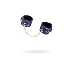 Кружевные наручники TOYFA Marcus пурпурный 42 см