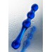 Двусторонний фаллоимитатор Sexus Glass стекло синий 20,5 см - фото 1