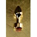 Анальная втулка Metal by TOYFA металл золотистая с кристаллом цвета рубин 10,8 см Ø 4 см 195 г - фото 3