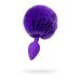 Анальная втулка с хвостом ToDo by Toyfa Sweet bunny силикон фиолетовая 13 см Ø 2,8 см 42 г - фото