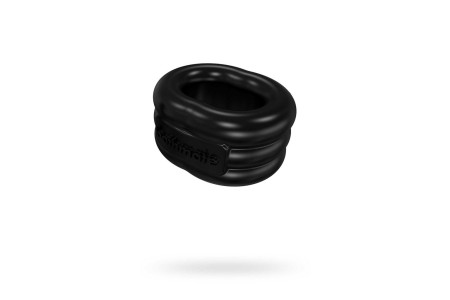 Виброкольцо на пенис Bathmate Stretch elastomex чёрный Ø5 см
