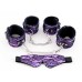 Кружевной набор TOYFA Marcus (наручники оковы и маска) пурпурный - фото 1