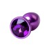 Анальный страз TOYFA Metal фиолетовый с кристаллом цвета аметист 7,2 см Ø2,8 см 50 г - фото 7