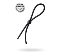 Лассо на пенис A-toys by TOYFA с одной бусиной силикон черное 19,5 см