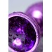 Анальный страз TOYFA Metal фиолетовый с кристаллом цвета аметист 7,2 см Ø2,8 см 50 г - фото 10