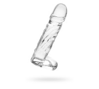 Нереалистичный фаллоимитатор Sexus Glass Стекло Прозрачный 20 см