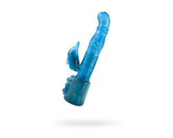 Вибратор NMC Blue Juice с клиторальным стимулятором в форме «дельфина» многофункциональный с ротац