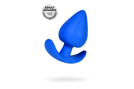 Анальная пробка A-Toys by TOYFA силикон синяя 8,3 см Ø 4,1 см