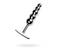 Анальная втулка Metal by TOYFA металлическая серебристая 15,5 см Ø3 см 150 г