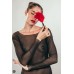 Тиклер Burlesque Plume красный - фото 3