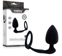 Анальная пробка с кольцом на пенис Combo Threat