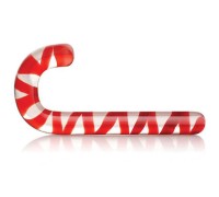 Фаллоимитатор прозрачный из стекла леденец
