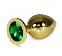 Анальное украшение Golden Plug Large зеленый