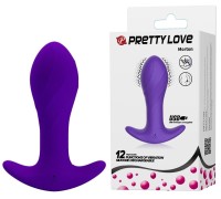 Анальная пробка для ношения с вибрацией Pretty Love Anal Plug Massager фиолетовая