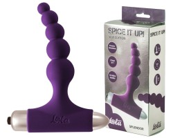Анальная пробка с вибрацией Spice It Up New Edition Splendor фиолетовая 