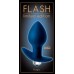 Анальная пробка с вибрацией Flash Hugo темно-синяя - фото 1