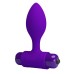 Анальная втулка с вибрацией Pretty Love Vibra Butt Plug фиолетовая - фото 1