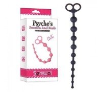 Анальная цепочка черная Psyche’s Premium Anal Beads