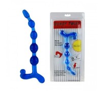 Анальная цепочка голубая Brendy Twist