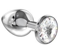 Анальная пробка Diamond Clear Sparkle Medium Lola