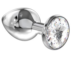 Анальная пробка Diamond Clear Sparkle Medium Lola