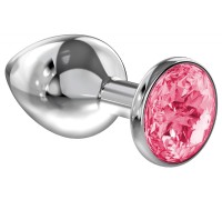 Анальная пробка Diamond Pink Sparkle Medium Lola