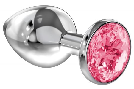 Анальная пробка Diamond Pink Sparkle Medium Lola