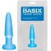 Анальная пробка Basix Rubber Works Beginners Butt Plug Blue - фото