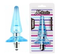 Втулка анальная вибро Sassy голубая