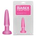 Анальная пробка Basix Rubber Beginners Pink - фото