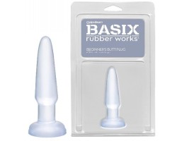 Анальная пробка Basix Rubber Works Beginners Butt Plug Clear