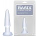 Анальная пробка Basix Rubber Works Beginners Butt Plug Clear - фото