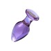 Стеклянная анальная втулка фиолетовая - фото 8