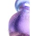Стеклянная анальная втулка фиолетовая - фото 3