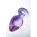 Стеклянная анальная втулка фиолетовая - фото 5