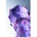Фиолетовый фаллос из стекла с рельефным стволом - фото 5