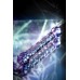 Фиолетовый фаллос из стекла с рельефным стволом - фото 8