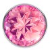 Анальная пробка из алюминия с розовым камушком - фото 4