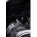 Стеклянная анальная пробка с черным хвостиком - фото 3