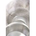 Стеклянная анальная пробка с белым хвостиком - фото 3