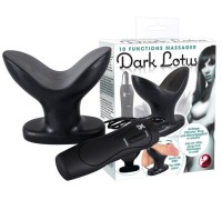 Раскрывающаяся анальная пробка Dark Lotus с вибро