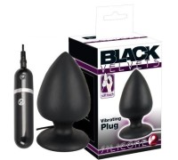 Большая анальная втулка Black Velvets черная