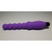 Фиолетовый анальный вибратор из медицинского силикона - фото 1