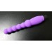 Фиолетовый анальный вибратор из медицинского силикона - фото