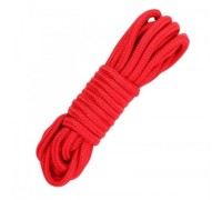 Хлопковая верёвка для бондажа красная 5 метров