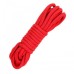 Хлопковая верёвка для бондажа красная 5 метров - фото