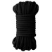 Хлопковая верёвка для бондажа черная 10 метров - фото